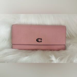 Coach Pink Leather Wallet